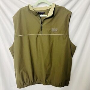 PGA Tour 1/4 Zip Vest Men's XL Olive Green The Tour Championship VTG 2001